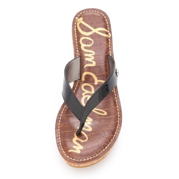 Sam Edelman Shoes - Sam Edelman Black Leather Flip Flops